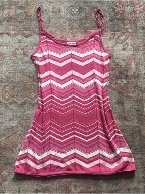 Y2K Missoni-esque Pink Chevron
Guess Jeans Mini Dress